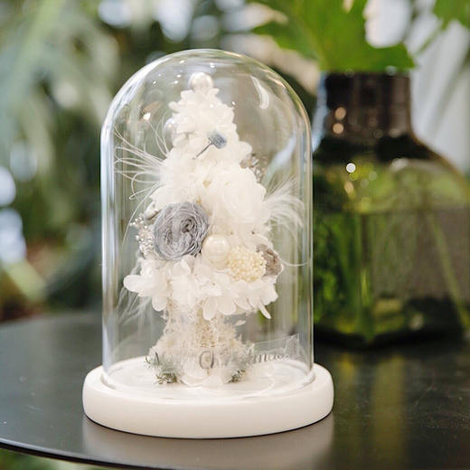 白色永生花圣诞树 商品图2