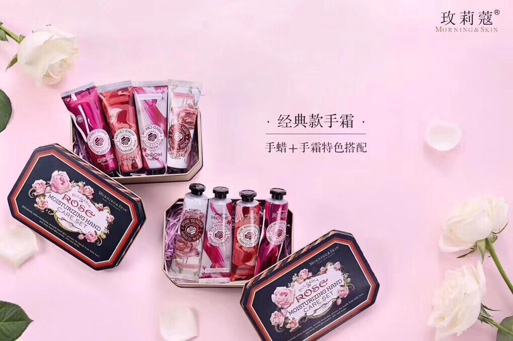 玫莉蔻保湿补水嫩肤秋冬防干裂手膜礼盒套装（两盒只要99元）