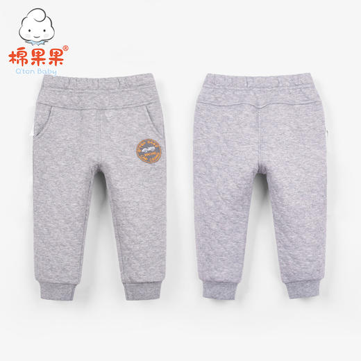 棉果果秋冬季男童空气层长裤M412200618668 商品图3