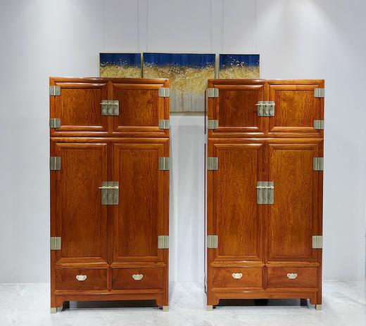 红桥红  家具严选  缅甸花梨（大果紫檀）  【238 素面 顶箱柜 】 商品图0