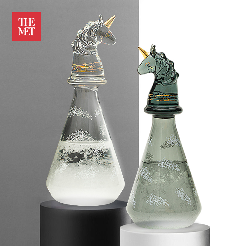 大都会艺术博物馆 独角兽系列 风暴瓶天气预报瓶女友创意摆件圣诞节