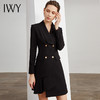 IWY/黑色职业连衣裙女修身显瘦时尚气质英伦风名媛商务正装上班工作服 Q10359-B 商品缩略图1
