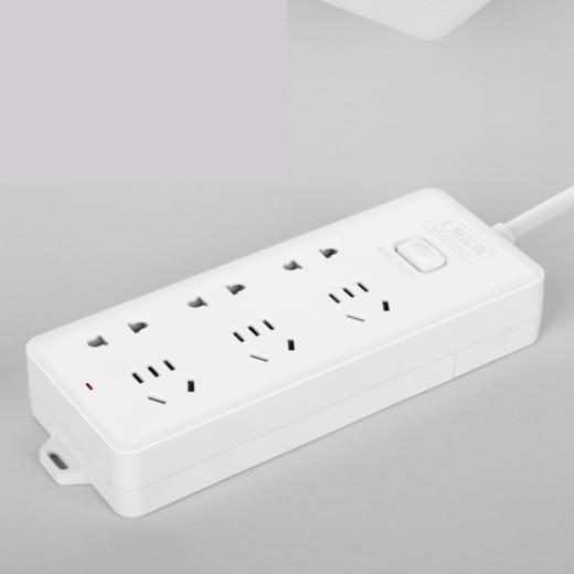 1.5m/1.6m/2.8m/阻燃多孔带线插板、排插插座插线板   面板多孔家用多功能长拖接线板 商品图5