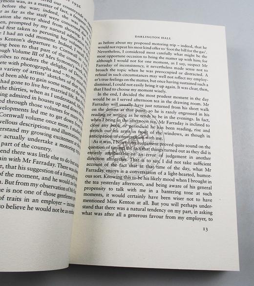 石黑一雄 长日留痕 英文原版小说 The Remains of the Day 诺贝尔文学奖获得者 长日将尽 英文版 进口原版英语书籍 商品图2