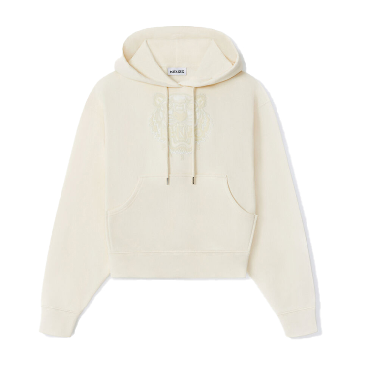 KENZO 高田贤三 新款 女士戴帽卫衣虎头 米黄 FA62 SW780 4XG 03