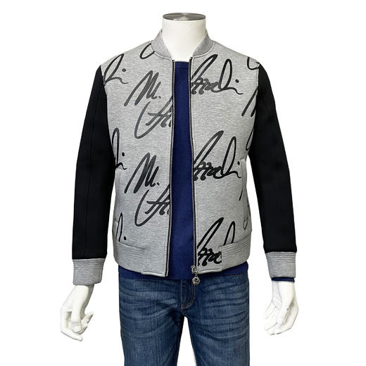 Marco Azzali 灰色空气层夹克 J3801400 商品图0