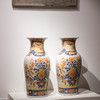 清代  粉彩牡丹花鸟纹大花瓶（一对） 商品缩略图4