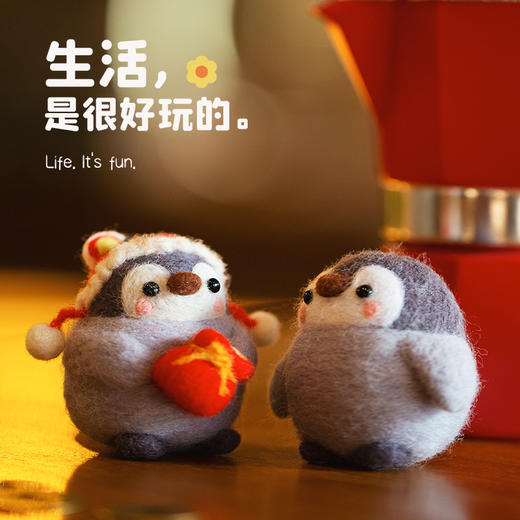 羊毛毡企鹅玩偶 diy材料包 商品图2