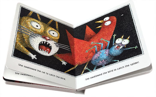 有个老婆婆吞了一只苍蝇 英文原版 There Was an Old Lady Who Swallowed a Fly 儿童英语启蒙趣味图画故事纸板书 英文版睡前读物 商品图1