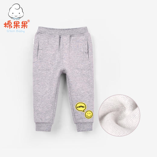 棉果果冬季女童大毛圈抓绒长裤M422200218685 商品图4