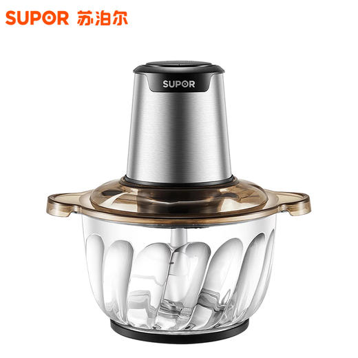 苏泊尔（509478）（SUPOR）绞肉机2L家用料理机宝宝婴儿辅食机迷你多功能电动搅拌机小型碎肉机绞馅机肉馅机JRD01-300 商品图0