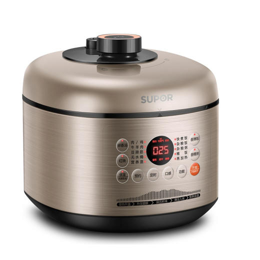 苏泊尔（509479）(SUPOR) 电压力锅 SY-50FC02 家用 5L大容量 3-6人 双胆 底盘加热 保温预约功能电饭锅电饭煲 商品图6