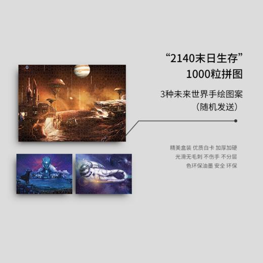 【2140·元宇宙】原创设计 盒装拼图 3种未来世界手绘图案 商品图1