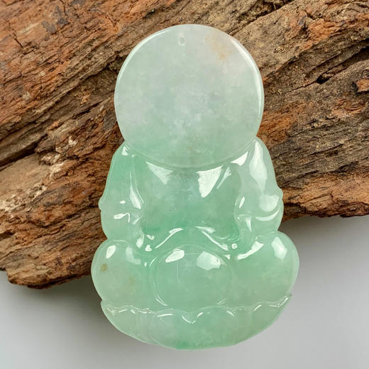 派瑞翡翠 翡翠观音 糯种 飘绿花 商品图1