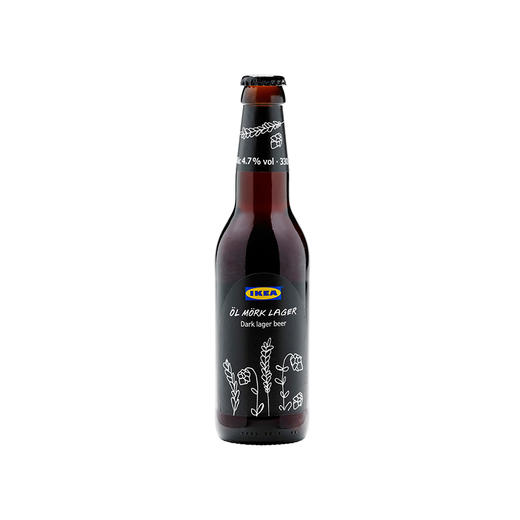 IKEA 宜家 ÖL MÖRK LAGER 瑞典醇味啤酒 330ml 商品图0