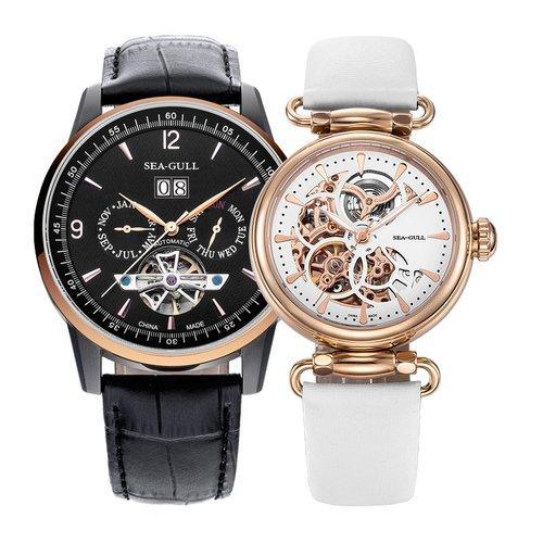 SEA-GULL/海鸥表【为爱加时】 时尚镂空自动机械情侣对表 送礼礼物 表白 男表女表 手表 商品图14