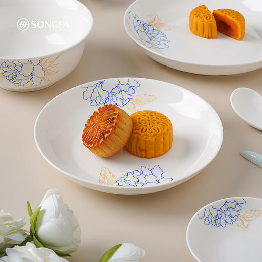 20头蓝宝牡丹餐具套装 商品图3