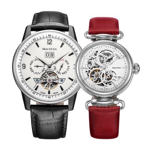 SEA-GULL/海鸥表【为爱加时】 时尚镂空自动机械情侣对表 送礼礼物 表白 男表女表 手表 商品图4