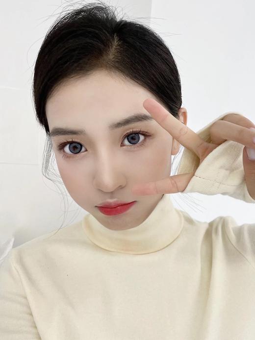 Doragina·年抛  梨梨灰 14.0  奶里奶气蓝灰色！韩产0-1000度<一副两片> 商品图1