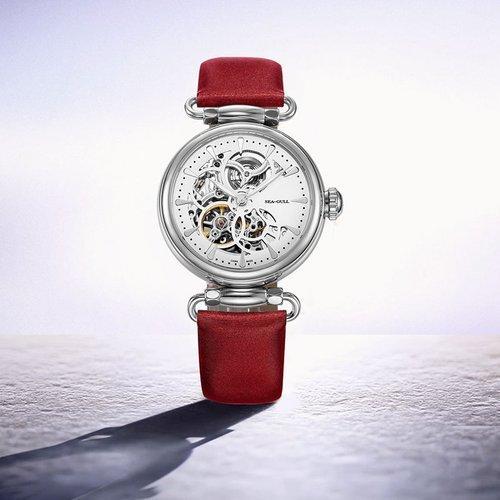 SEA-GULL/海鸥表【为爱加时】 时尚镂空自动机械情侣对表 送礼礼物 表白 男表女表 手表 商品图7