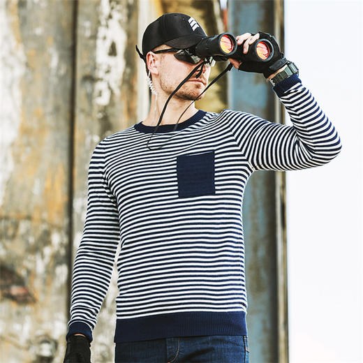 鹰爪行动海行者全新城市战术功能针织衫男士秋冬薄款海魂衫 商品图3