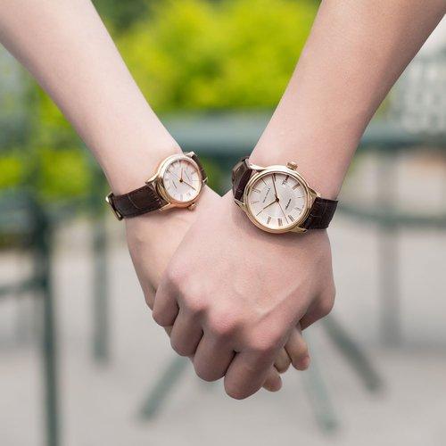 SEA-GULL/海鸥表 情侣表商务百搭复古时尚休闲单历自动机械情侣对表手表 送礼礼物 商品图1