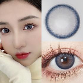 Doragina·年抛  梨梨灰 14.0  奶里奶气蓝灰色！韩产0-1000度<一副两片>