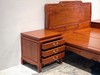 红桥红  家具严选  缅甸花梨（大果紫檀）  【150 如意素面大脚高低床】 商品缩略图4