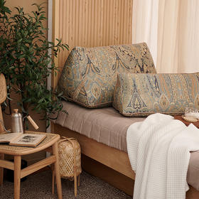 阳春小镇三角靠枕床头靠垫抱枕飘窗沙发卧室可拆洗腰枕