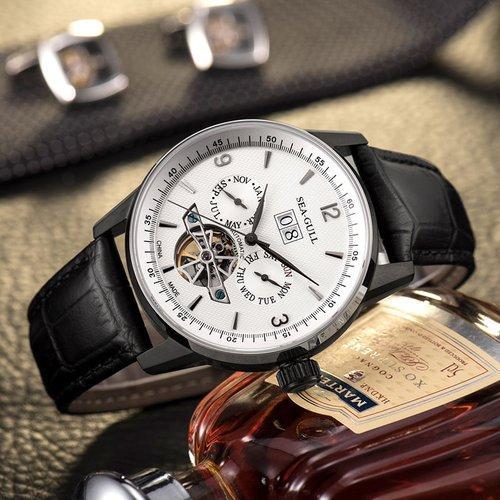 SEA-GULL/海鸥表【为爱加时】 时尚镂空自动机械情侣对表 送礼礼物 表白 男表女表 手表 商品图1