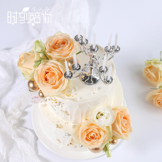 【终极福利】+30元多送1磅，浪漫小烛台单层蛋糕 商品图2