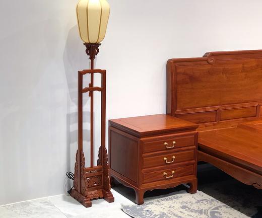 红桥红  家具严选  缅甸花梨（大果紫檀）  【150 如意素面大脚高低床】 商品图1