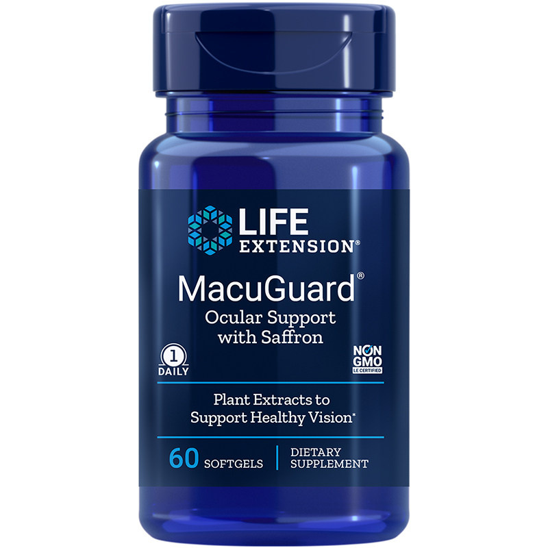 沿寿LIFE EXTENSION-MacuGuard® 叶黄素护眼60粒