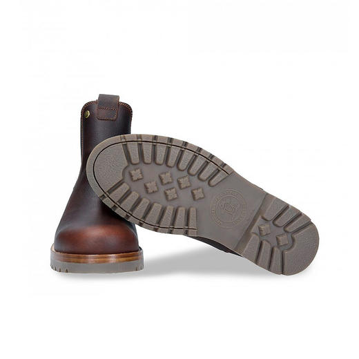 限时特价——西班牙原产羊毛款皮毛一体男士皮靴酒红色BLC5(高品质纯天然羊毛内衬) 商品图2