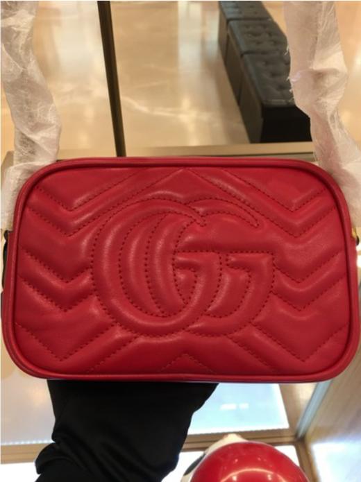 古驰Gucci Matlase迷你包红色448065 DTD1T 6433JPY带授权招加盟代理 商品图3