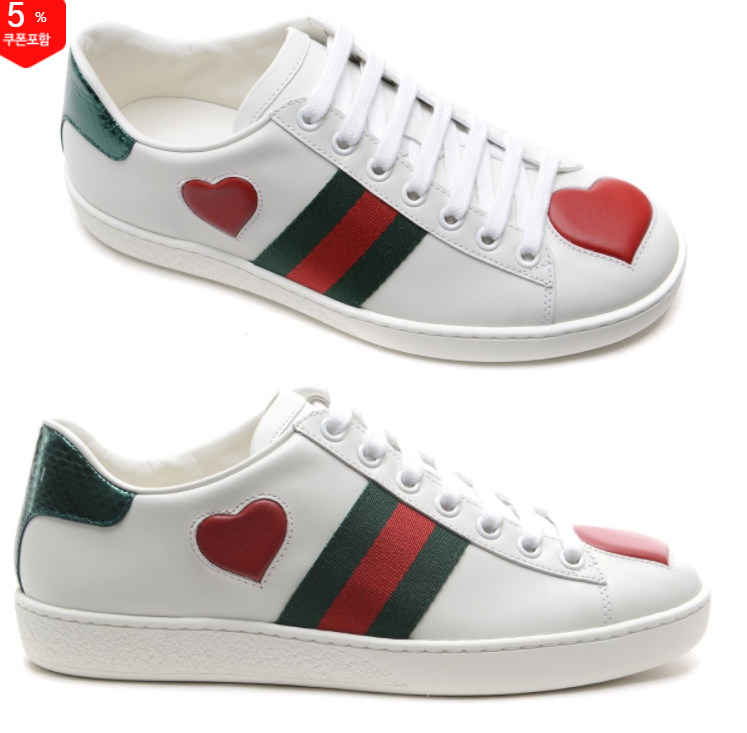 奥莱 Gucci]19SS女士Ace心形刺绣运动鞋（435638_A38M0_9074_19SJPY带授权招加盟代理