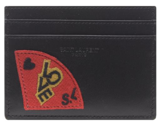 奥莱圣罗兰17FW中性SL爱情补丁卡钱包JPY带授权招加盟代理 商品图0