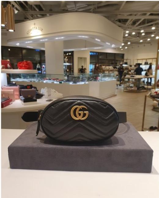 奥莱古驰GG Marmont Matlasse腰包476434-DSVRT-1000JPY带授权招加盟代理 商品图0