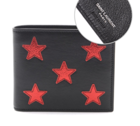 奥莱圣罗兰17S / S男士Starpatch卡式钱包JPY带授权招加盟代理