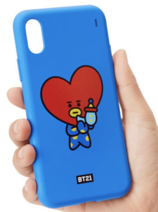 韩国 可爱Line Friends iPhone X-BT21 TATA硅胶手机套JPY带授权招加盟代理 商品图1