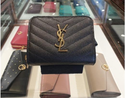 奥莱Saint Laurent Matlasse 轻巧双折钱包403723 BOW01 1000JPY带授权招加盟代理 商品图0
