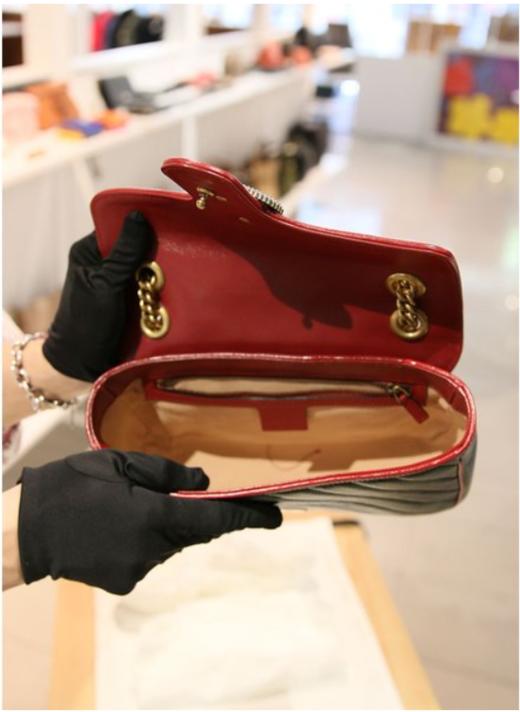 奥莱GUCCI Mamonde GG小号女士单肩包（443497 0OLFX 8277）JPY带授权招加盟代理 商品图3