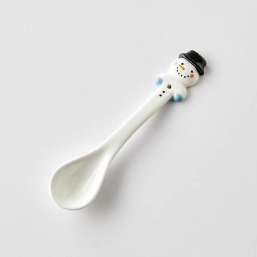[现代住宅] 新款  韩国 假日玩具 圣诞 雪人茶匙  陶瓷茶匙JPY带授权招加盟代理 商品图1