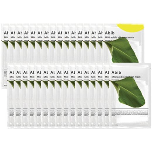 ABIB MILD ACIDIC PH SHEET MASK HEARTLEAF FIT 面膜20ea + 10eaJPY带授权招加盟代理 商品图1