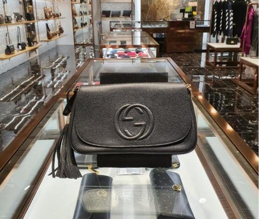 奥莱 [Gucci] Soho流苏链条包（536224 A7M0G 1000）JPY带授权招加盟代理 商品图1