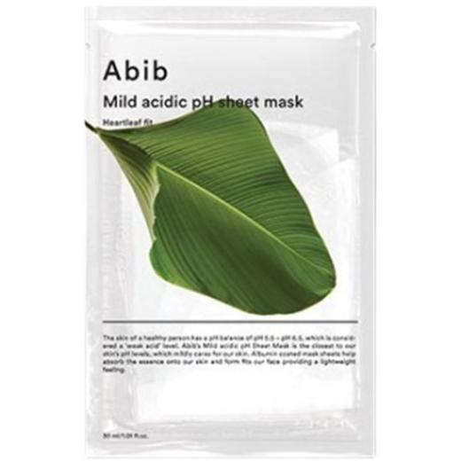 ABIB MILD ACIDIC PH SHEET MASK HEARTLEAF FIT 面膜 10eaJPY带授权招加盟代理 商品图1