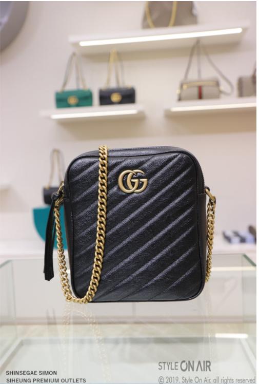 奥莱风尚[Gucci] Marmont迷你肩背包550155：黑色JPY带授权招加盟代理 商品图0