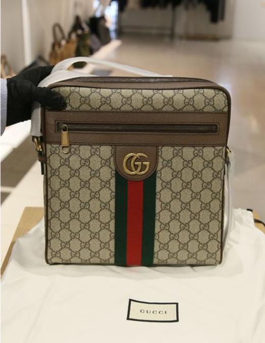 奥莱GUCCI古驰GG Ophidia 中号中性斜挎包（547934 96IWT 8745）JPY带授权招加盟代理 商品图0