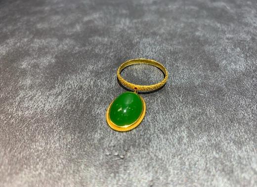 【御珠宫坊】金镶碧玉戒指 商品图0