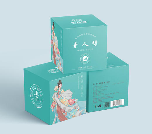 黄红缨素人绿茶 32克装 商品图0